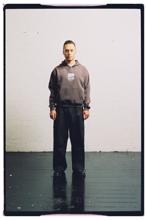 Barbed Ballet Hoodie - Charcoal (Hemp)
