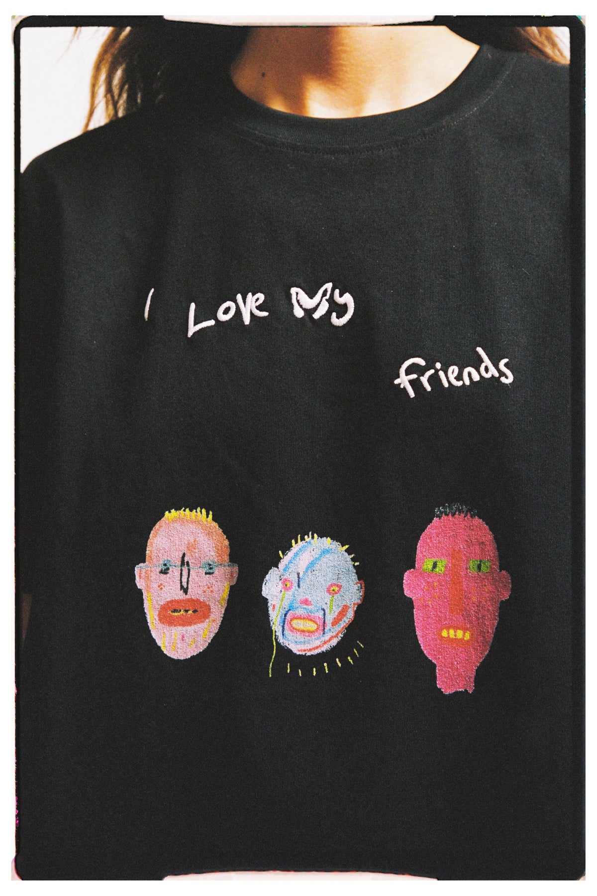 I Love My Friends - Black (Hemp)